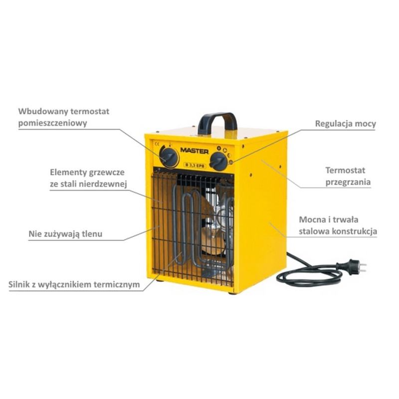 Nagrzewnica elektryczna MASTER B 3,3EPB [3,3 kW]