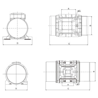 Wibrator przyczepny Enar VET 600